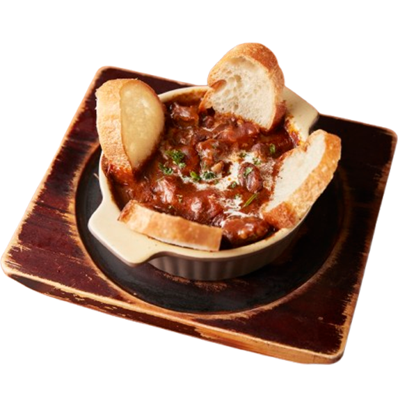 洋食屋の牛すじ煮込み